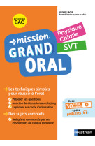 Mission grand oral physique chimie svt tle 2021