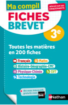 Compil fiches brevet toutes les matieres