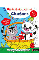 Coloriages malins chatons lecture et calcul cp