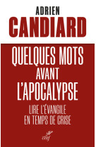 Quelque mots avant l'apocalypse