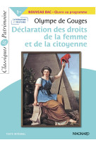 La declaration des droits de la femme et de la citoyenne bac 2022