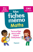 Mes fiches memo maths cm1-cm2