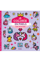 Je colorie en pixels - les licornes