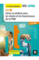 Gerer la relation avec les clients et les fournisseurs de la pme  bloc 1 bts 1e/2e