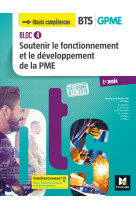 Soutenir le fonctionnement et le developpement de la pme bloc 4  bts gpme 1e