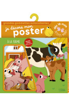 A la ferme je decore mon poster grandes gommettes 18 mois