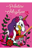 Peinture magique grand format licorne