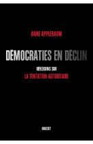 Democraties en declin - reflexions sur la t entation autoritaire