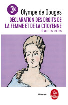 Declaration des droits de la femme et de la citoyenne