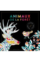 Black coloriage animaux de la foret