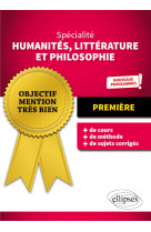 Specialite humanite litterature philo tle