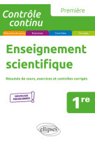 Enseignement scientifique - premiere - nouv eaux programmes