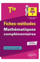 Mathematiques complementaires tle nouveaux programmes