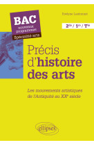 Precis d'histoire des arts. les mouvements artistiques, de l'antiquite au xxe siecle -