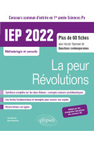 Concours commun iep 2022. 1re annee.  la pe ur / revolutions case 9