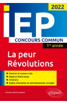 Concours commun iep 2022. 1re annee la peur / revolutions case 9