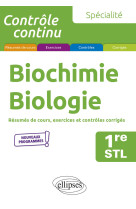 Specialite biochimie-biologie 1re stl l