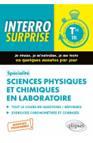 Specialite sciences physiques et chimiques en laboratoire - terminale stl