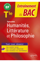 Specialite humanites, litterature et philosophie tle ed 2021