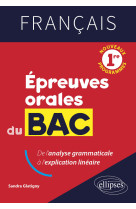 Francais 1res epreuves orales du bac