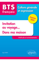 Culture generale et expression examen 2023  invitation au voyage - dans ma maison