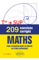 209 exercices corriges de maths terminale  > sup