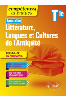 Specialite litterature langues et cultures de l'antiquite tle