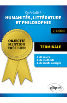 Specialite humanites, litterature et philosophie tle