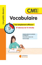 Les petits devoirs vocabulaire cm1 ed 2023