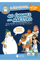 40 enigmes avec maestro cp-ce1