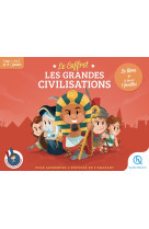 Le coffret les grandes civilisations - beau livre + 7 familles