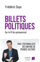 Billets politiques - sur le fil du quinquen nat