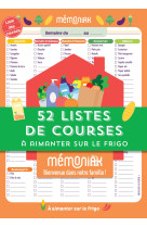 52 listes de courses memoniak 2023