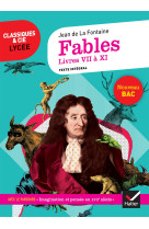 Fables livres vii a xi bac 2020