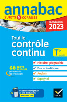 Tout le controle continu tle generale annales 2023