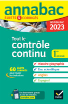 Tout le controle continu 1re generale annales 2023