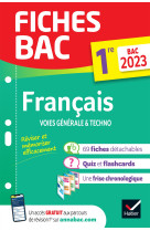 Francais fiches detachables 1re generale & techno bac 2023