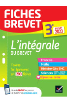 L'integrale 3e brevet 2023 toutes les matieres