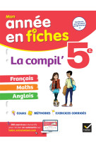 Francais, maths et anglais fiches de revision 5e