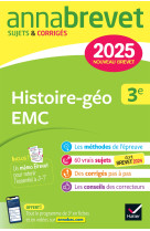 Annabrevet 2025 histoire-geographie emc 3e