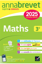 Annabrevet 2025 maths 3e