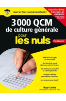 3 000 qcm de culture generale pour les nuls concours - ne