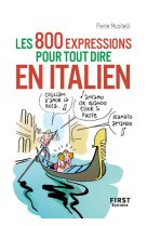 Petit livre - les 800 expressions pour tout dire en italien