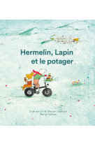 Hermine lapin et le potager