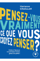 Pensez-vous vraiment ce que vous croyez pen ser ?