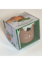 Coffret - chat pousse et chat decor - version terracotta