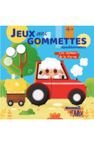 Jeux avec gommettes les animaux de la ferme