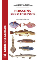 Poissons de mer et de peche. europe occidentale