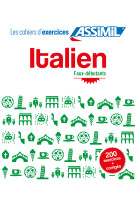 Cahier exercices italien faux debutants