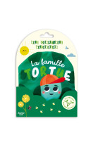 Livre tissu - la famille tortue